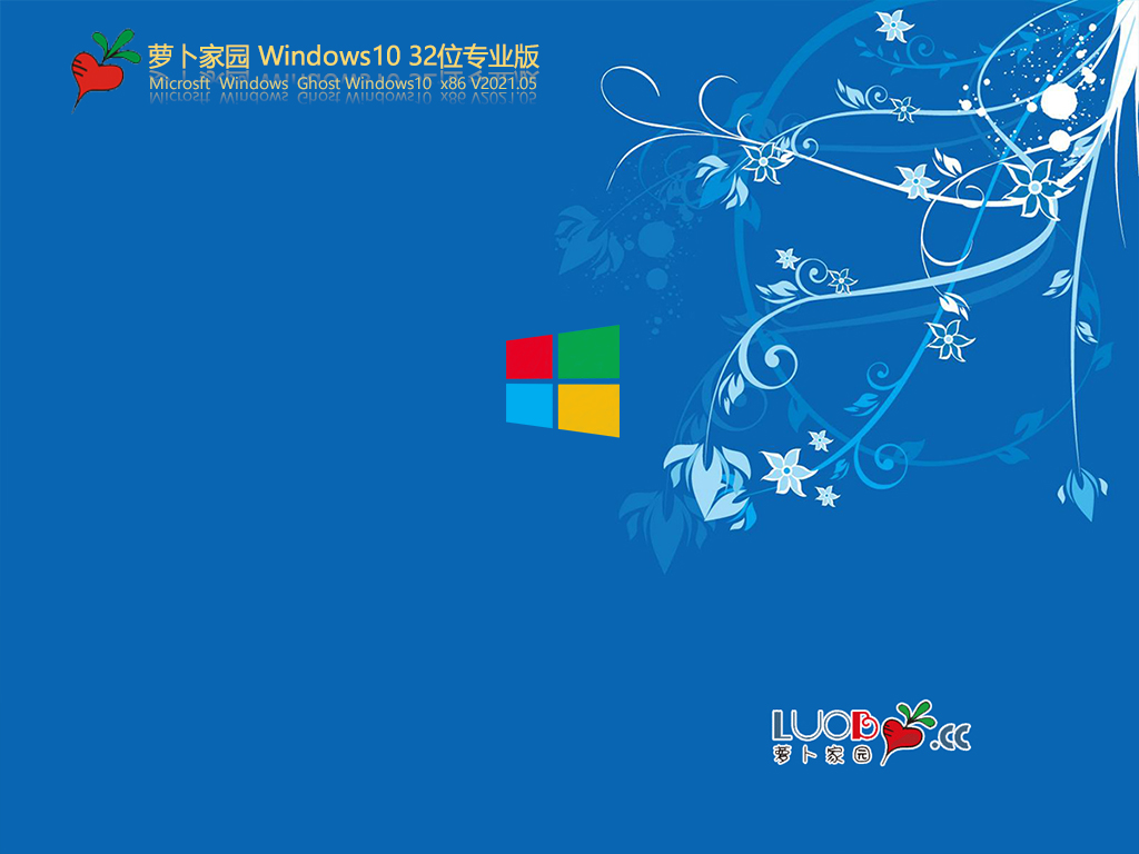 萝卜家园 Windows10 32位 专业精简版 V2021.05