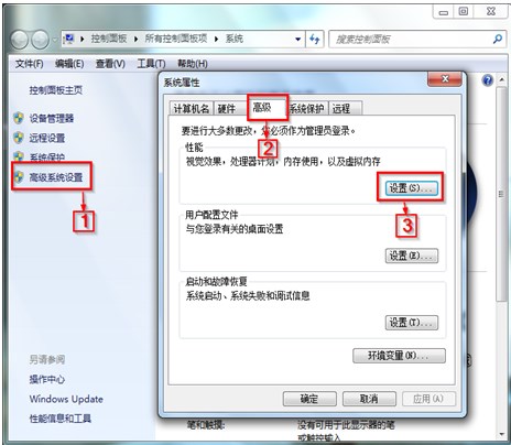 怎样打开和关闭win7的桌面隐藏特效