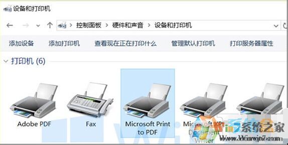 Win7没有Microsoft Print to PDF打印机|win7添加print to pdf方法