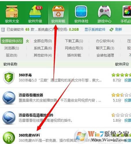 Win7系统禁止360免费wifi开机启动的设置方法