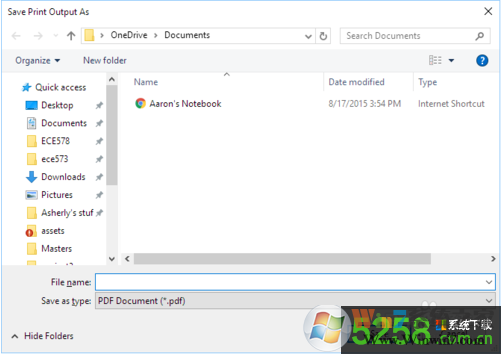 Win10系统使用Microsoft Print to PDF并打印的方法2