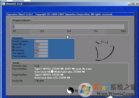 win7系统还原时出现decompression error abort怎么办？