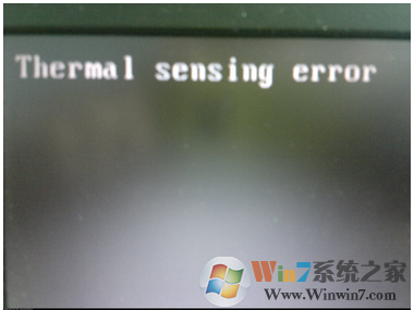 开机出现thermal semsing error 错误提示的解决方法