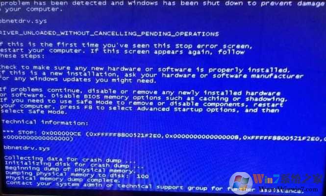 Win7系统bbnetdriver.sys蓝屏解决方法（bbnetdriver.sys 删除方法）