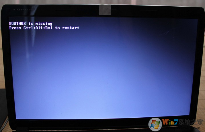 开机显示bootmgr is missing,press ctral+alt+del restart如何解决？