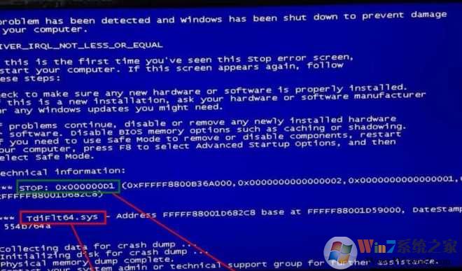 Win7系统tdiflt64.sys病毒怎么删除？tdiflt64.sys蓝屏解决方法