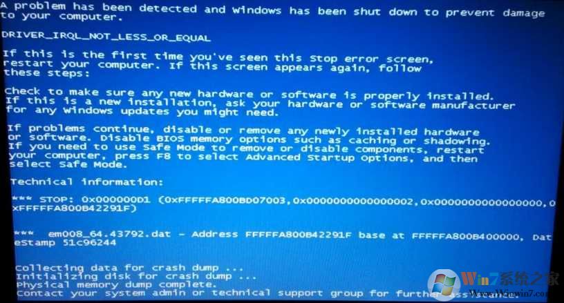 蓝屏代码0x000000d1 stop 0x000000d1修复方法大全（附修复案例）