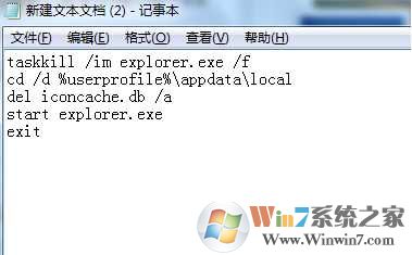 Win7桌面没有图标，只有文字（图标空白）修复方法