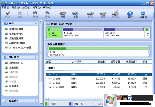 Win7 C盘太大怎么划分一部分空间给别的磁盘？