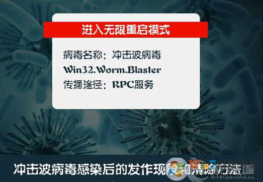 冲击波病毒特点和中毒表现及清除方法