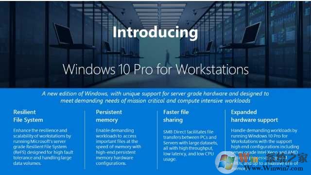 微软发布高性能Win10工作站版,Win10工作站版和专业版区别！