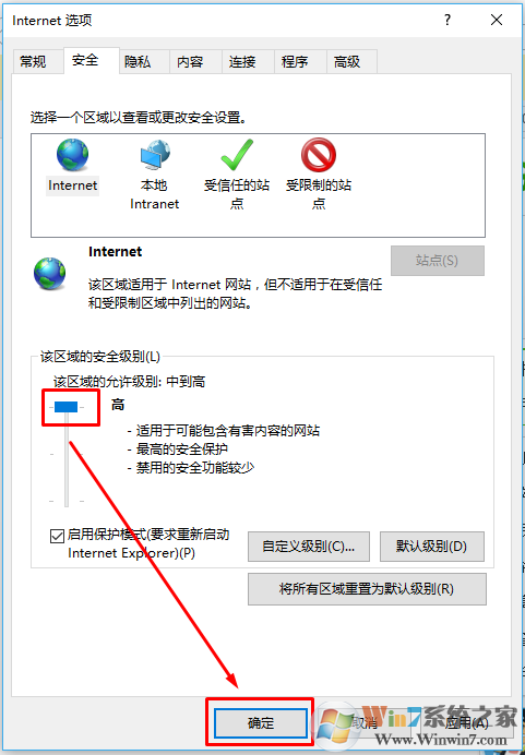 win10系统网页Internet选项下安全级别找不到无法调整怎么办？