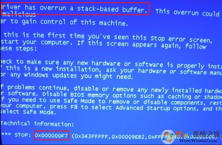 win10系统蓝屏提示DRIVER_OVERRAN_STACK_BUFFER BSOD的修复方法