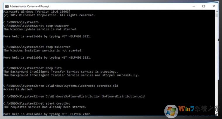 win10系统更新错误提示0x80070663错误代码的解决方法