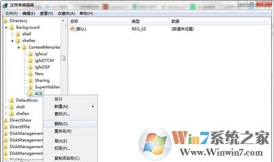 Win7系统删除右键菜单AMD Catalyst Control Center的方法