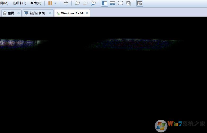 VMware虚拟机Win7 64位开机Logo花屏解决方法