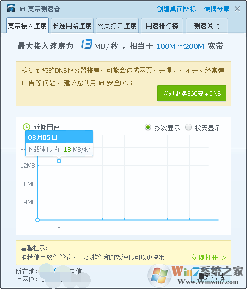 360测网速|360宽带测速器测试网速方法