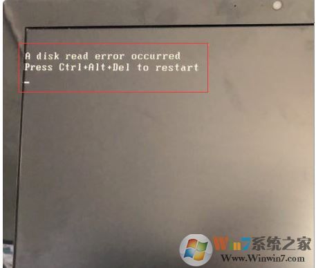 电脑无法进入系统提示a disk read error occurred的解决方法