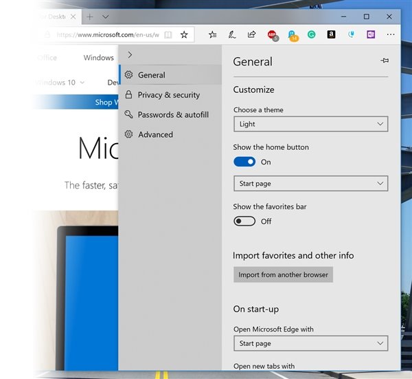 Windows10 RS5快速预览版17704推送更新内容！Edge浏览器大变样