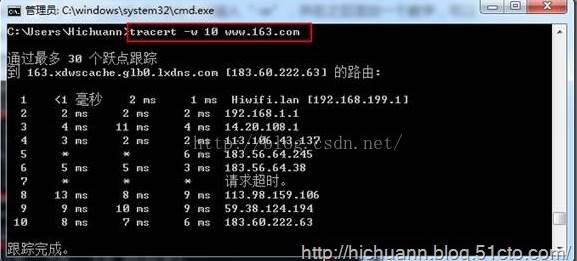 tracert命令大全和使用方法详解