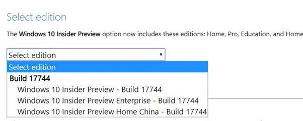 Windows10 RS5 17744 ISO镜像下载地址