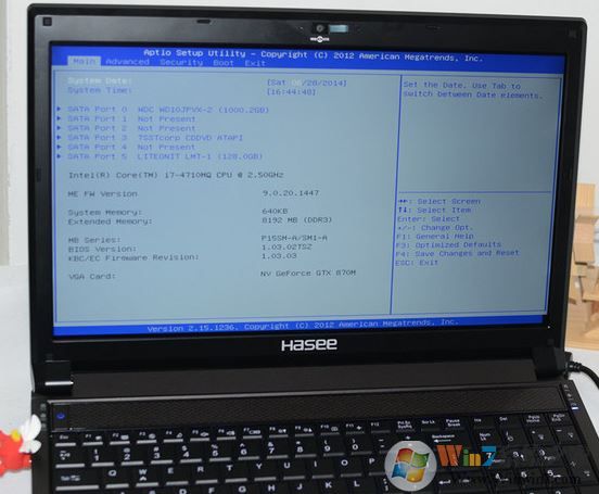 神舟战神k670e 重装win7系统图文教程（支持USB3.0+NVMe）