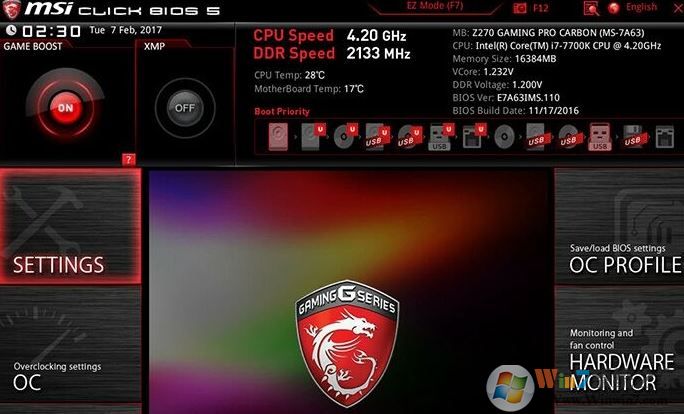 微星h310c主板装win7改BIOS+U盘装机教程