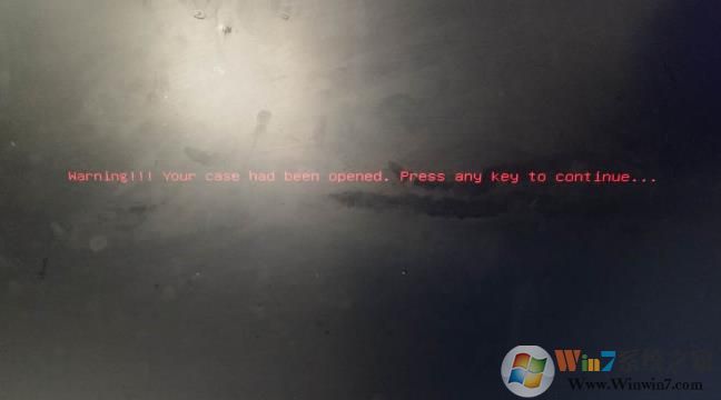 电脑出现Warning!!! Your case had been opened解决方法