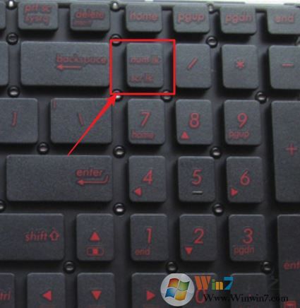 笔记本电脑的数字键盘不能用？win7系统电脑数字键盘失灵解决方法