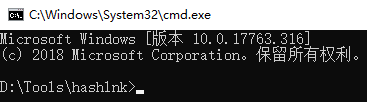 打开当前目录的命令提示符