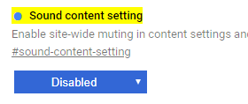 设置Sound content setting