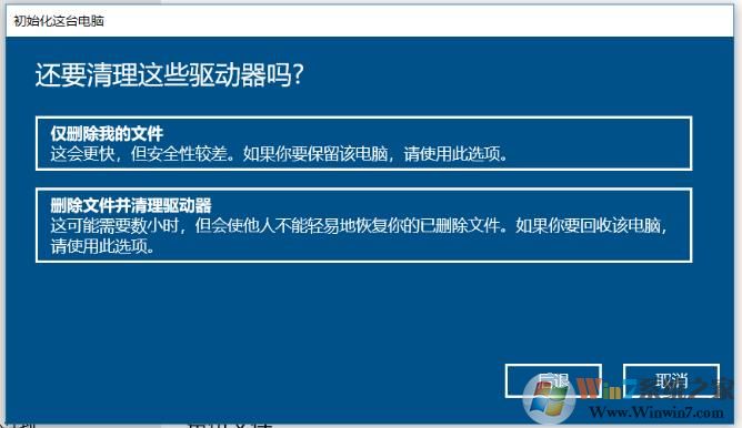 Win10重置误点删除文件并清理驱动器,文件被清空数据怎么恢复？