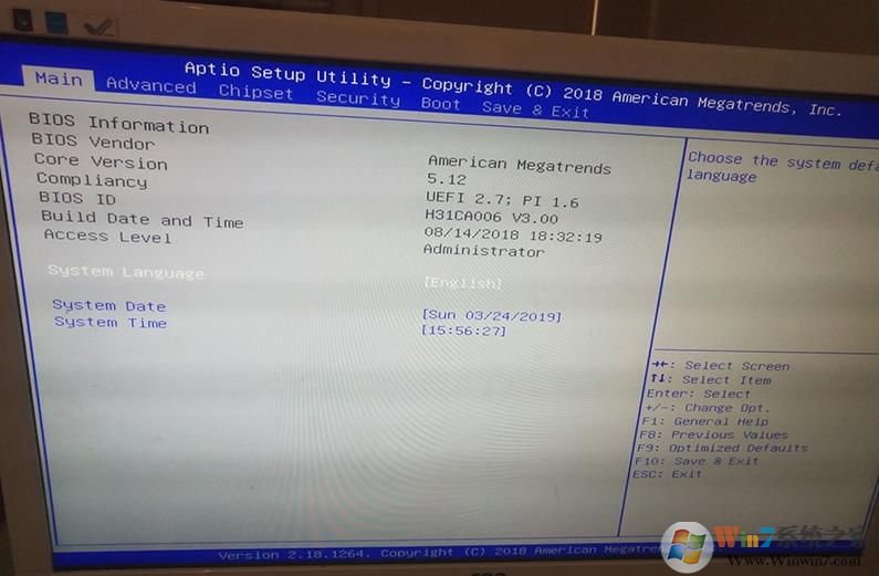 昂达B365主板装Win7 BIOS怎么设置,BIOS设置和U盘启动设置教程