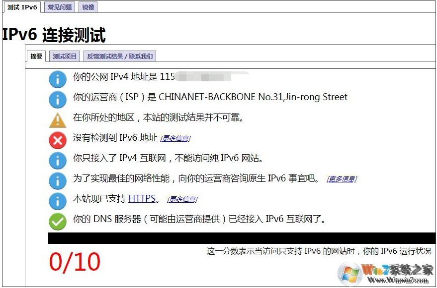 ipv6网站,IPV6测试网站