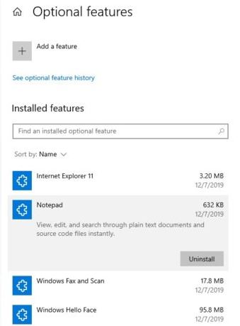 Windows 10新版记事本（Notepad）将成为可选功能