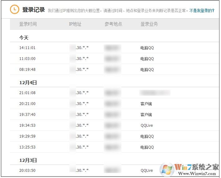 QQ登陆记录查询方法,怎么查QQ登录过的地点和时间！