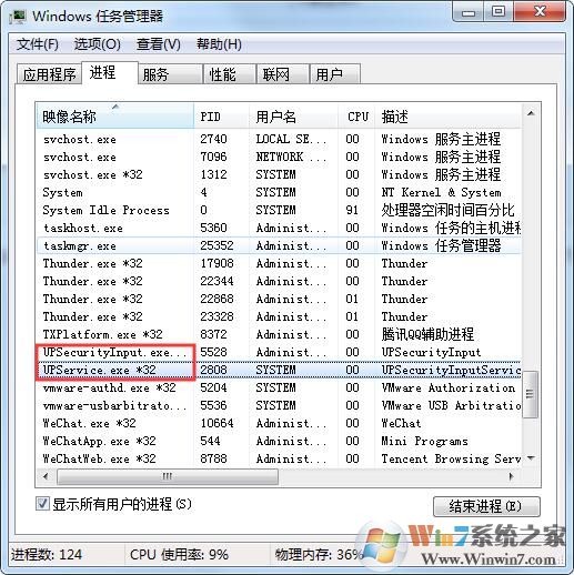 UPSecurityInput.exe和UPService.exe是什么进程？可以删除吗
