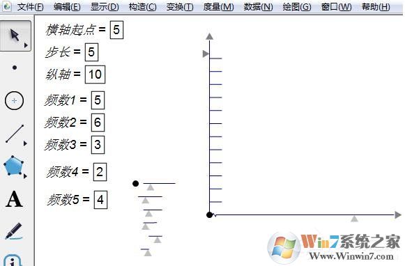 利用几何画板制作频率分布直方图的操作方法