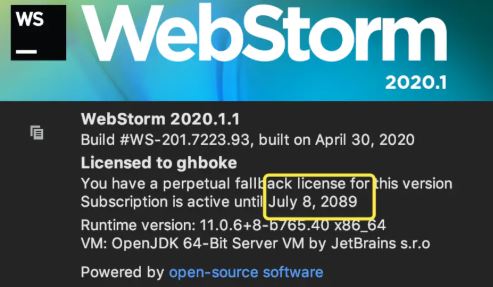 webstorm最新激活码_webstorm激活码(可以用到2089)