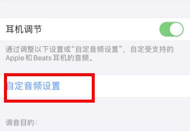苹果IOS14耳机自定音频设置在哪？