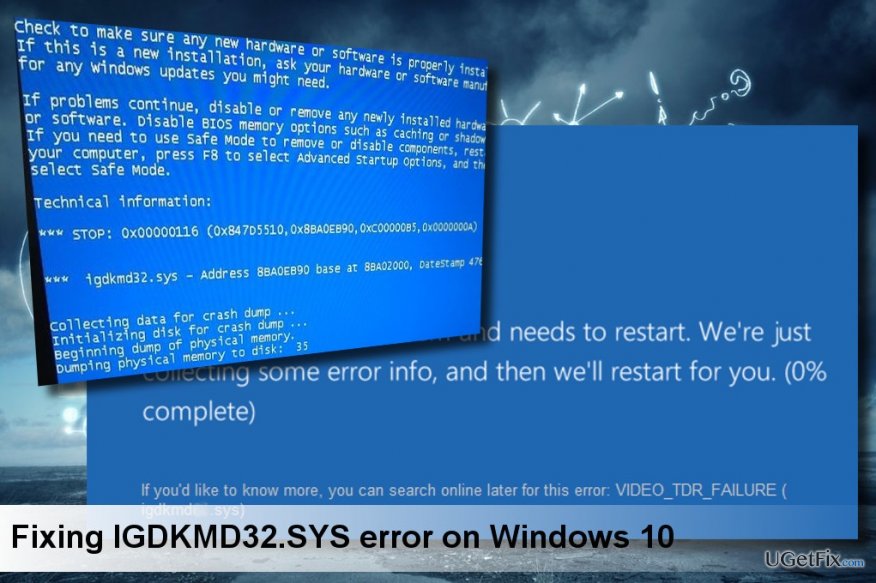 一个Igdkmd32.sys蓝屏的打印屏幕