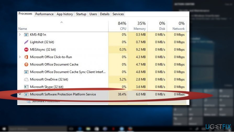 Sppsvc.exe CPU使用率过高