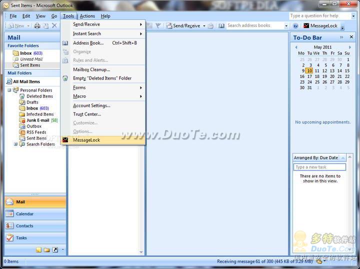 MessageLock for Outlook