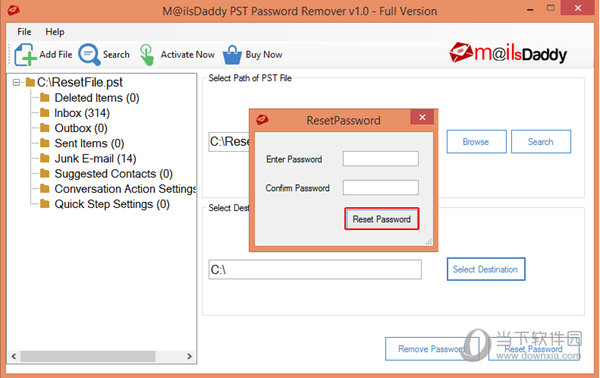MailsDaddy PST Password Remover