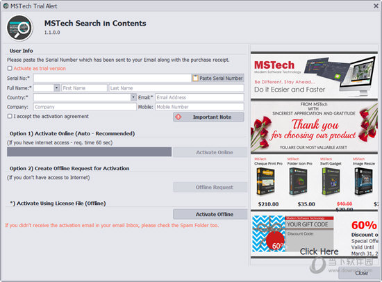 MSTech Search in Contents