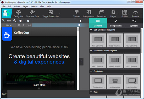 CoffeeCup Site Designer