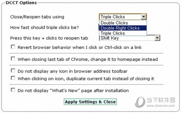 Double Click Closes Tab