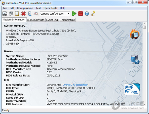 PassMark BurnInTest Pro
