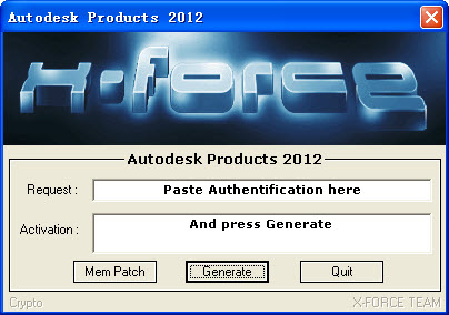64位版AutoCAD2012注册机