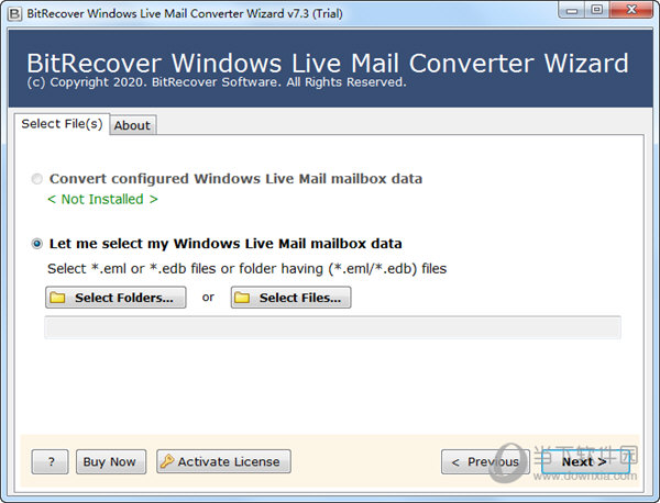 BitRecover Windows Live Mail Converter Wizard